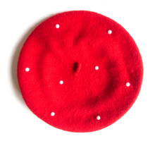 Load image into Gallery viewer, Bunny Beret Red
