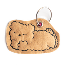 Load image into Gallery viewer, Osito Embroidered Keychain
