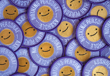 Load image into Gallery viewer, ☺ Smiley Face Nothing Personal Patch ☺ - Glitter Bones Boutique
