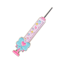 Load image into Gallery viewer, Yami Kawaii Syringe Enamel Pin
