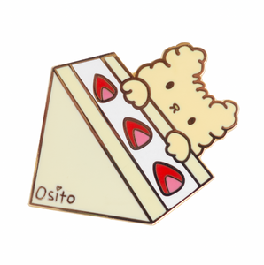 Osito Strawberry Sandwich Pin