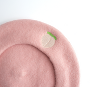 Load image into Gallery viewer, Peach Beret - Peachy Momo 🍑
