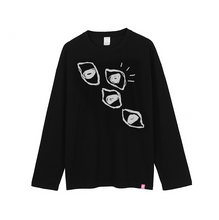 Load image into Gallery viewer, Beware the Eyes - Long Sleeved Shirt Black

