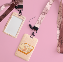 Load image into Gallery viewer, Cafe Osito Bread Lover Lanyard and ID Card Case
