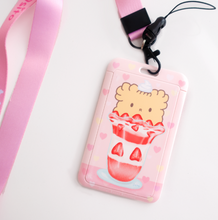 Load image into Gallery viewer, Cafe Osito Milkshake Lanyard and ID Card Case
