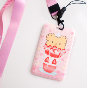 Cafe Osito Milkshake Lanyard and ID Card Case