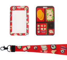 Load image into Gallery viewer, Osito Sushi Bento Lanyard and ID Card Case
