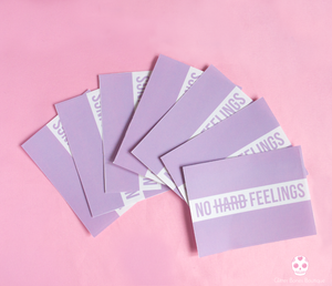 No Hard Feelings Vinyl Sticker - Glitter Bones Boutique