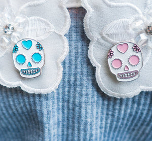 Sugar Skull Pin - Glitter Bones Boutique