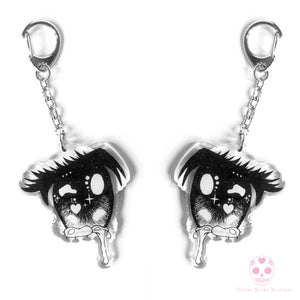 Anime Eye Crying Keychain - Glitter Bones Boutique