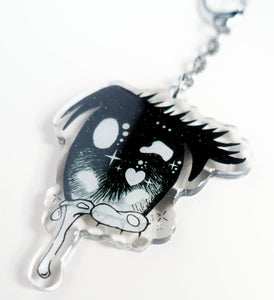 Anime Eye Crying Keychain - Glitter Bones Boutique